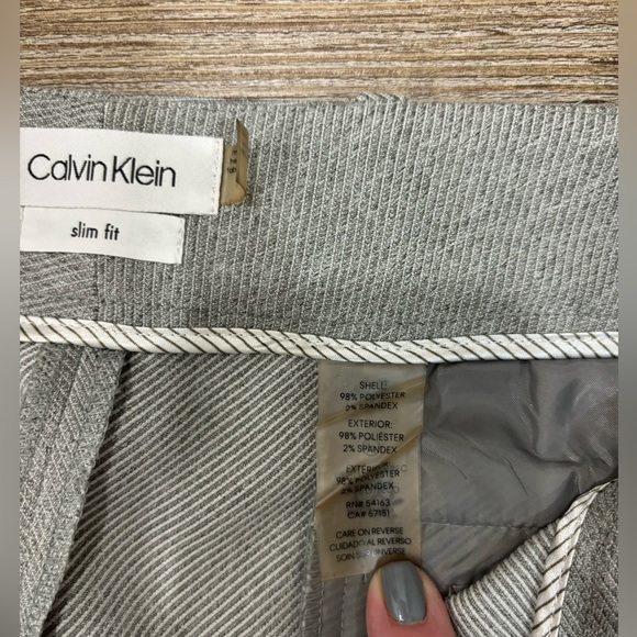 Calvin Klein Light Grey Pant Suit Size 12 - Picture 15 of 16